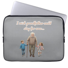 Grandpa and Grandkids  Laptopschutzhülle