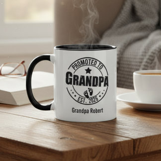 Grandpa Announcement Mug Gift Tasse
