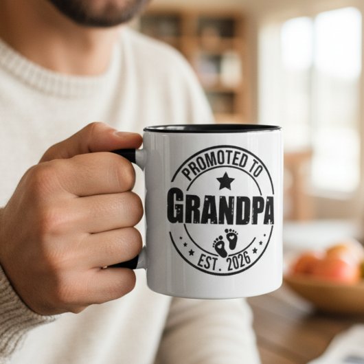 Grandpa Announcement Mug Gift Tasse