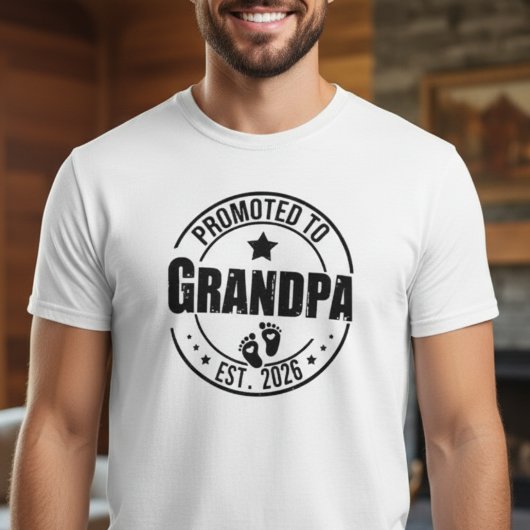 Grandpa Announcement T-Shirt