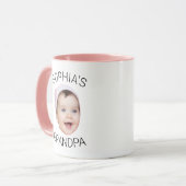Grandpa Baby Face Coffee Mug Personalized Tasse (Vorderseite Links)