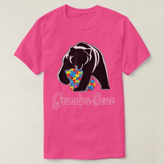 Grandpa Bear Autism Awareness Autism Premium 967 T-Shirt (Design vorne)