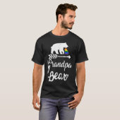 Grandpa Bear LGBT Christmas Rainbow Pride Gay Lesb T-Shirt (Vorne ganz)