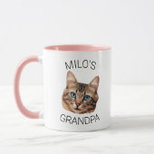 Grandpa Birthday Custom Cat Face Mug Tasse (Links)