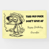 Grandpa Birthday DON'T GIVE AF Banner (Horizontal)