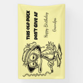 Grandpa Birthday DON'T GIVE AF Banner (Vertikal)