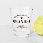 GRANDPA Black Personalisiert Schnapsglas (Vorderseite)