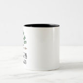 Grandpa Bow Jagd Personalisiertes Bogengeschenk Zweifarbige Tasse (Mittel)