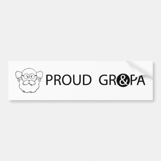 GRANDPA_BUMPER STICKER1 AUTOAUFKLEBER (Vorne)