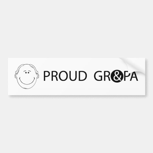 GRANDPA_BUMPER STICKER2 AUTOAUFKLEBER (Vorne)