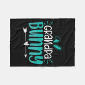 Grandpa Bunny Premium Tri-blend Fleecedecke (Vorderseite (Horizontal))