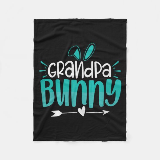 Grandpa Bunny Premium Tri-blend Fleecedecke (Vorderseite)