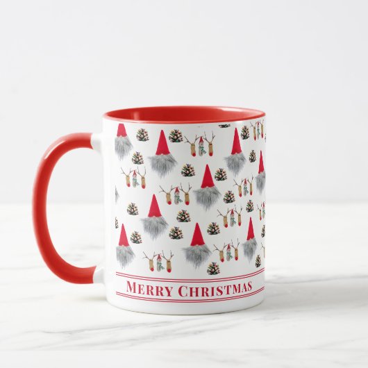 Grandpa Christmas Gift – Gnome & Reindeer Tasse (Links)