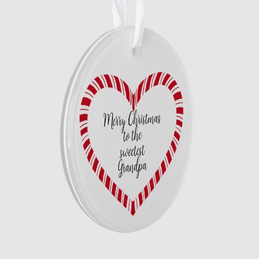 Grandpa Christmas Tree Sweetest Ornament (Vorderseite)