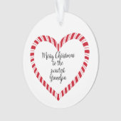 Grandpa Christmas Tree Sweetest Ornament (Vorderseite)