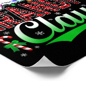 Grandpa Claus Christmas Lights Matching Family Xma Poster (Ecke)