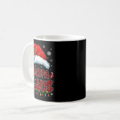 Grandpa Claus Christmas Lights Pajama Family Group Kaffeetasse (Vorderseite Links)