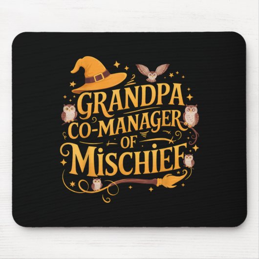 Grandpa Co-manager Of Mischief Birthday Family Mat Mousepad (Vorne)