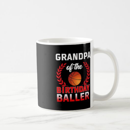 GRANDPA der Baller Basketball-Themenleiste am Gebu Kaffeetasse (Rechts)