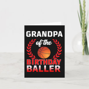 GRANDPA der Baller Basketball-Themenleiste am Gebu Karte