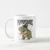 Grandpa Dinosaur Father's Day Poppopsaurus Kaffeetasse (Links)