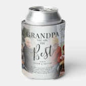'GRANDPA' du bist der beste Foto Keepake Dosenkühler (Kanne Vorderseite)