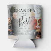 'GRANDPA' du bist der beste Foto Keepake Dosenkühler (Rückseite)