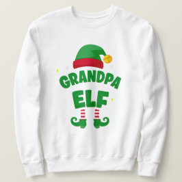 Grandpa Elf Holiday Matching Family Top
