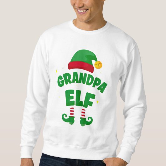 Grandpa Elf Holiday Matching Family Top (Vorderseite)
