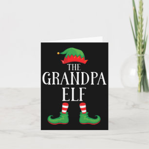 Grandpa Elf Matching Group Xmas Funny Family Chris Karte