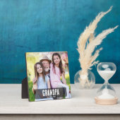 Grandpa Est. White grunge script photo Fotoplatte (InSitu)