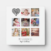 GRANDPA FOTO COLLAGE GIFT PROUD GRANDAD FOTOPLATTE (Vorderseite)