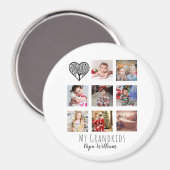 GRANDPA FOTO COLLAGE GIFT PROUD GRANDAD MAGNET (Vorderseite/Rückseite)