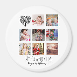 GRANDPA FOTO COLLAGE GIFT PROUD GRANDAD MAGNET