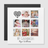 GRANDPA FOTO COLLAGE GIFT PROUD GRANDAD MAGNETKARTE (Vorne/Hinten)