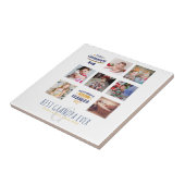 GRANDPA FOTO COLLAGE GIFT Proud Papa Pops Grampen Fliese (Seite)