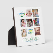 GRANDPA FOTO COLLAGE GIFT Proud Papa Pops Grampen Fotoplatte (Vorderseite)