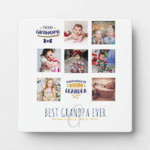 GRANDPA FOTO COLLAGE GIFT Proud Papa Pops Grampen