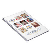 GRANDPA FOTO COLLAGE GIFT Proud Papa Pops Grampen Notizblock (Rechte Seite)