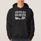 Grandpa Funny Sled Snow Mobiling Snowmobile Hoodie (Vorderseite)