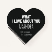 Grandpa Gifts Grandfather Modern Grandad For Him Notizblock (Vorderseite)