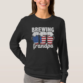Grandpa Graphic Homebrewing Winemaking Brewery Cra T-Shirt