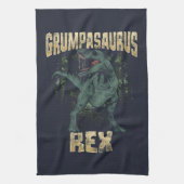 Grandpa Grumpasaurus Rex Dinosaur T Rex Geschirrtuch (Vertikal)