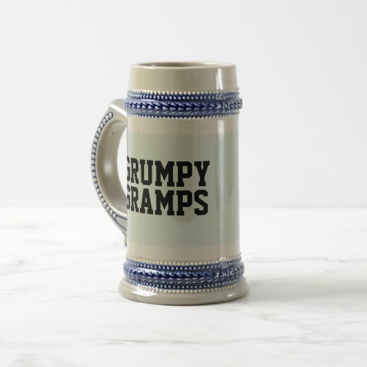 GRANDPA GRUMPY GRAMPY BIER STEIN BIERGLAS (Vorderseite Links)