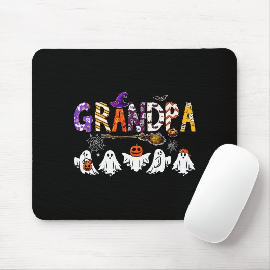 Grandpa Halloween Boo Ghost Horror Costume Funny P Mousepad (Mit Mouse)