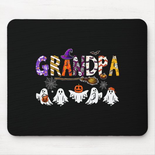 Grandpa Halloween Boo Ghost Horror Costume Funny P Mousepad (Vorne)