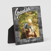 Grandpa I love You Foto Fotoplatte (Vorderseite)