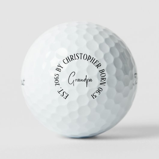Grandpa II Titleist Pro V1 Golfball (Vorderseite)