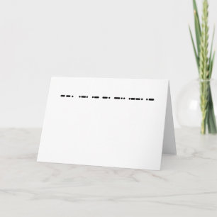 Grandpa in Morse Code Note or Greeting Card Karte