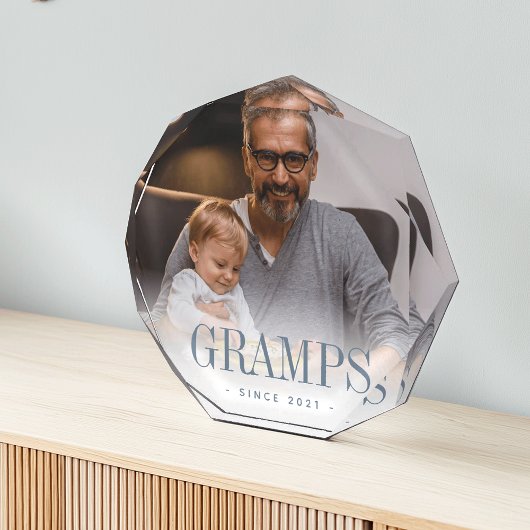 Grandpa Jahr der Grampen Fotoblock